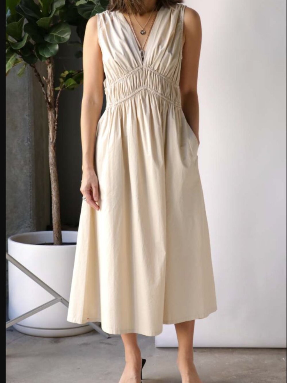 Tan/Sand Xirena Cyra Dress XS